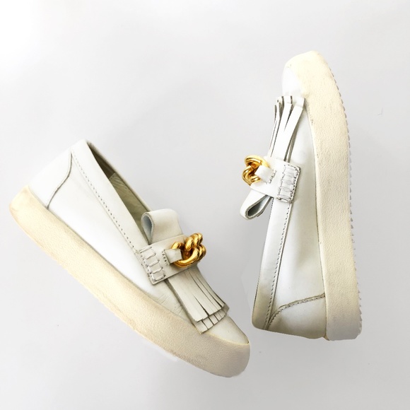 Giuseppe Zannuti //leather chain link sneakers Size 37 - Picture 1 of 6